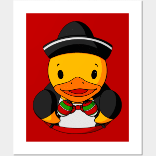 Maracas Mariachi Rubber Duck Posters and Art